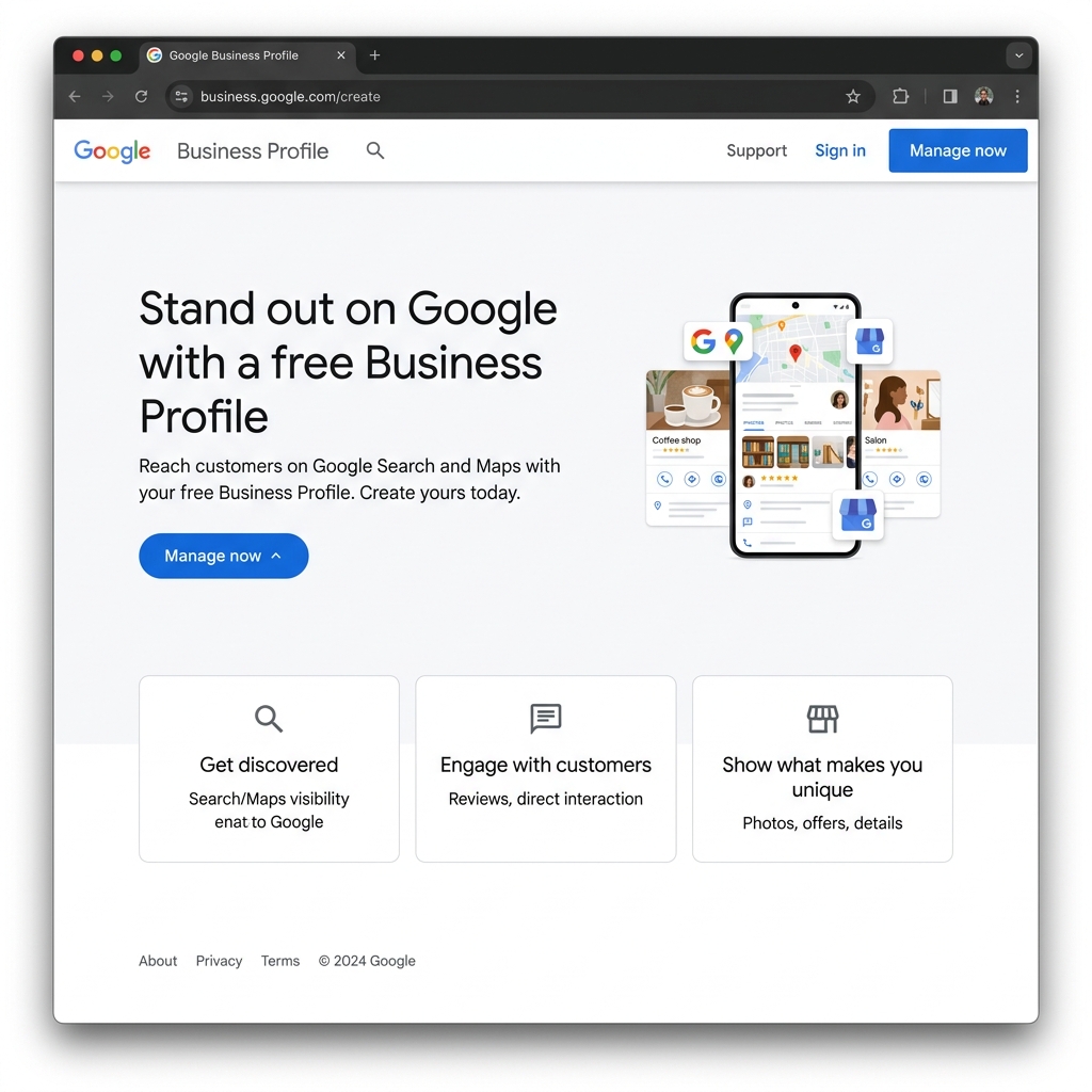 Google Business Profile Sign In Page