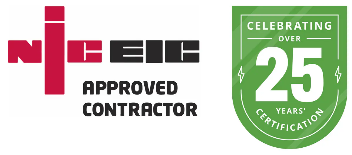 NICEIC Approved Contractor for 25+ Years
