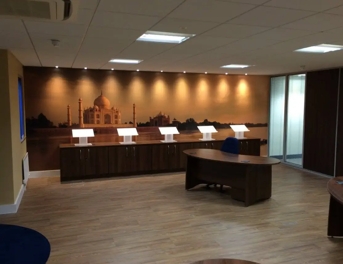 Modern commercial showroom electrical fit-out