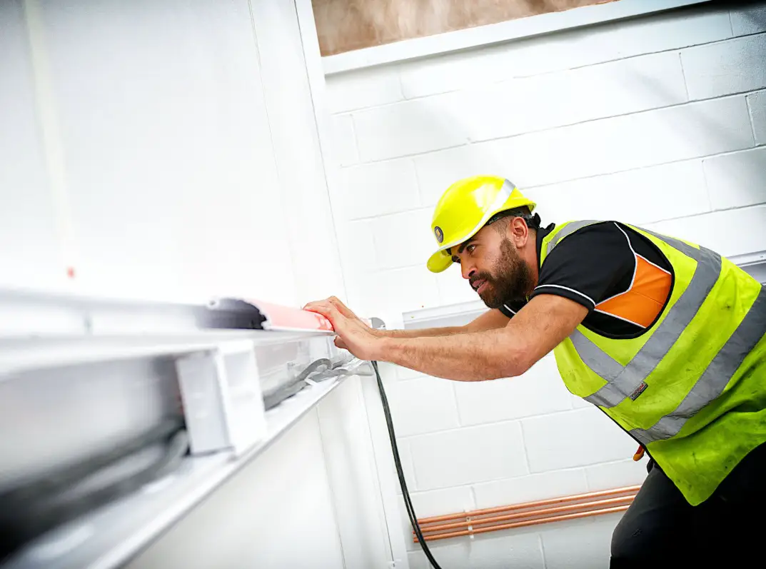 JJES certified contractor performing distribution board upgrades