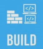 Laptop screen with code icon