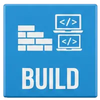 Laptop screen with code icon